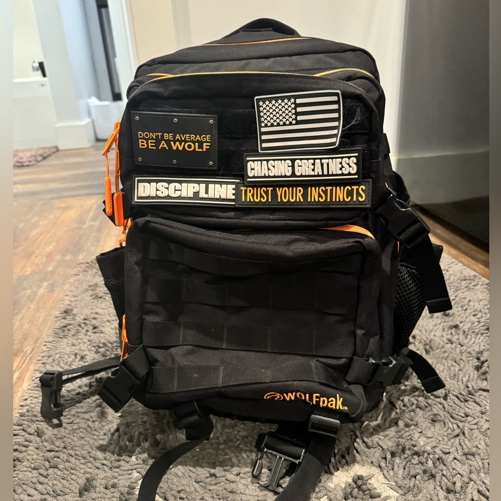 Wolfpak back pack including accessory patches!